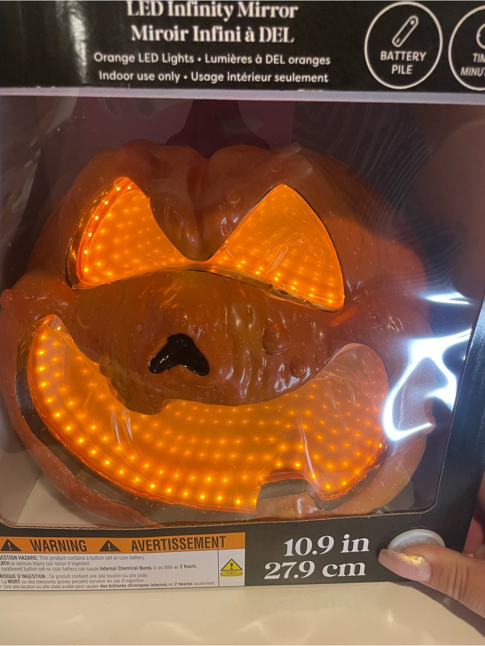🎃Pumpkin Jack-O-Lantern, LED Infinity Mirror, Halloween Pumpkin Decor
